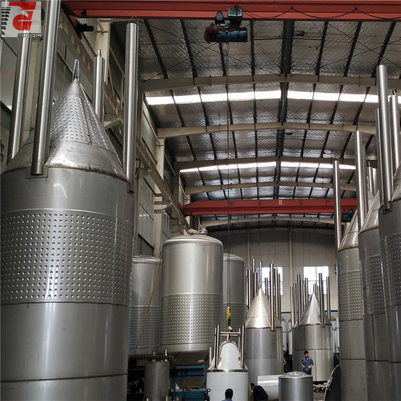 6000L SUS304 conical commercial beer brewing insulation fermentor from WEMAC factory sell well in South Aferica