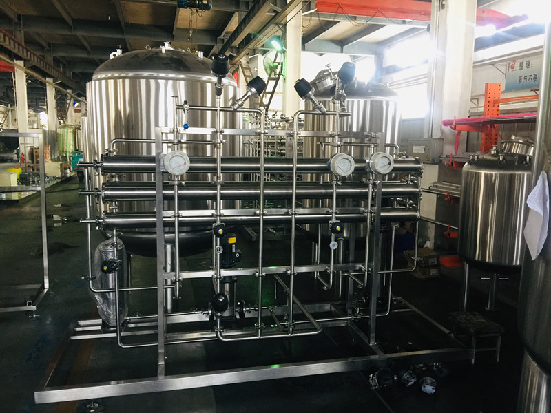 Process for manufacturing pure water equipment