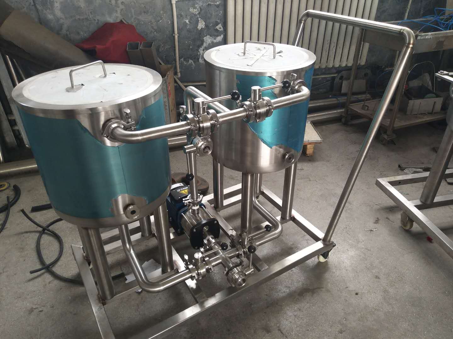 Belgium auto small size beer brewing equipment of Stainless steel from factory 2020 W1