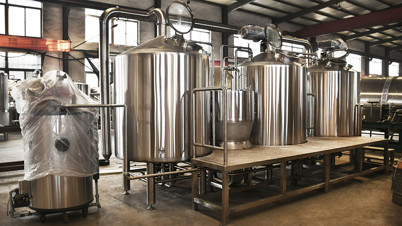 Three-vessels false bottom beer making brewing brewery equipment brewhouse system supplies  ZXF