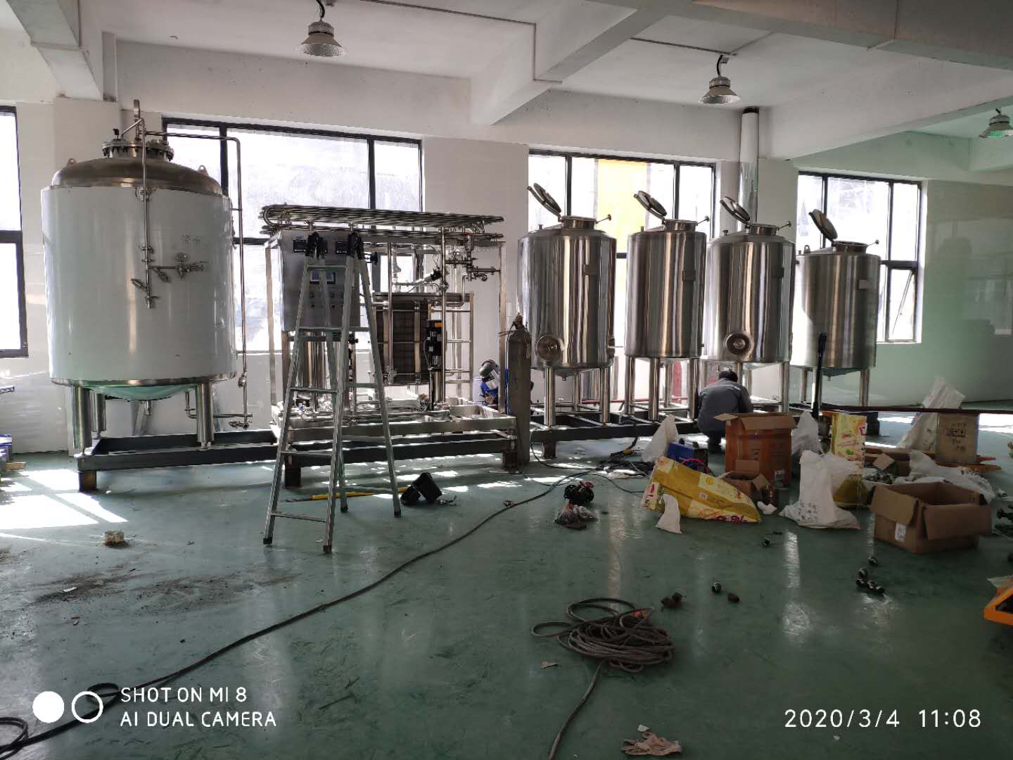 Complete brewery equipment of SUS 304 316 for sale from China W1