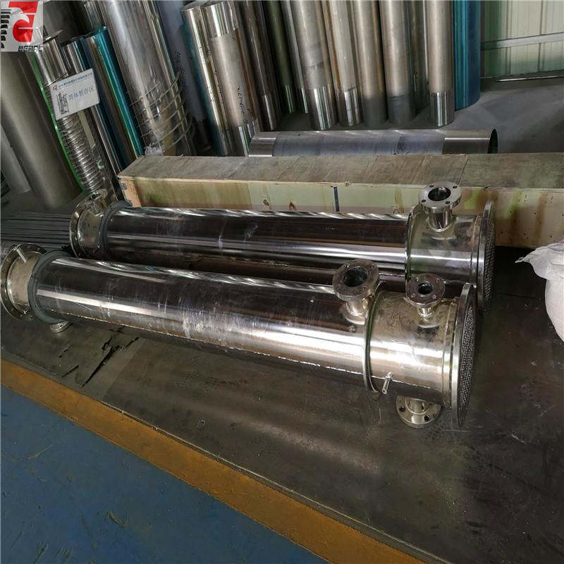 Pharmaceutical sanitary double tube and sheet heat exchanger WEMAC S005