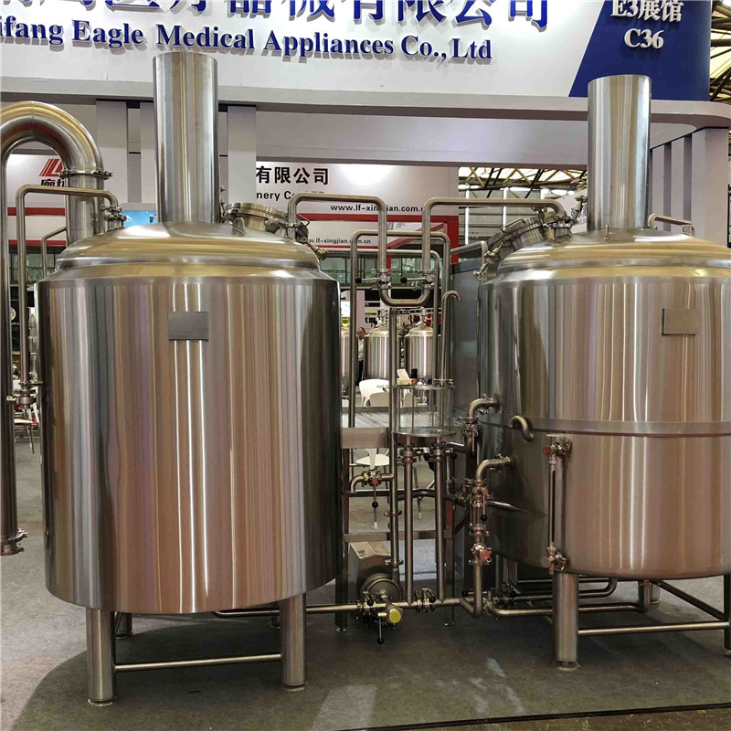 Jordan small craft beer brewing equipment of stainless steel from China factory supplier W1